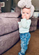 Glitz and Glam Distressed Jeans